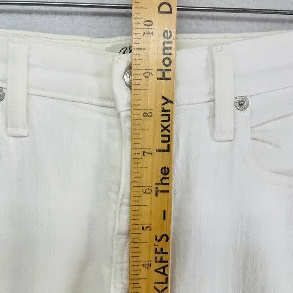 J.CREW Jeans Womens 26 Slim Broken in Boyfriend Stretch Denim Cotton White - Picture 11 of 14